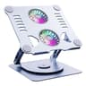 Rotating Laptop Stand With Dual Fan Cooling Adjustable Foldable Aluminum Laptop Stand 7