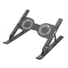 C9 Pro RGB Laptop Stand With Dual Cooling Fan Adjustable Aluminum Laptop Cooling Stand 14