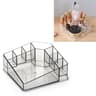 Transparent Makeup Organizer Cosmetic Storage Box With Adjustable Compartments Dustproof Lipstick V 1