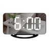 LED Makeup Mirror Digital Alarm Clock With Touch Control Auto Brightness And Type C Charging 8