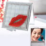 Ruby Red Lips Compact Makeup Mirror Portable Double Sided Mirror Travel Pocket Mirror 4