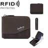 RFID Blocking Wallet Retro Short Zipper Wallet With Multiple Card Slots And Coin Purse 6