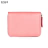 RFID Blocking Leather Coin Purse Compact Zipper Wallet With Card Holder 7