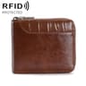 RFID Blocking Wallet For Men Slim PU Leather Bifold Zipper Wallet With Large Capacity 10