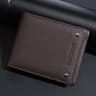 Leather Mens Wallet Compact Bifold Wallet With Lychee Texture And Multiple Card Slots 8