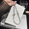 Rhinestone Flower Pearl Phone Lanyard AntiLost Crystal Beaded Phone Chain 6