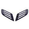 Universal Car Hood Vent Decorative Hood Vent Covers Euro Style ABS Side Grille Trim 2PCS 7