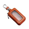 Universal Leather Car Key Case With Visible Window  Zipper Key Fob Holder 10