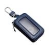 Universal Leather Car Key Case With Visible Window  Zipper Key Fob Holder 8