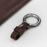 Premium Car Keychain Zinc Alloy Belt Key Holder With Leather Strap For Men  Women 8