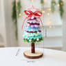 Festive Mini Christmas Tree Tabletop Christmas Decoration Plush Hanging Ornament 8