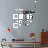 Modern Acrylic Mirror Wall Clock DIY 3D Decorative Wall Sticker For Living Room  Office 5