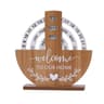 Wooden Perpetual Calendar Rotating Desk Calendar Vintage Desk Decor For Home  Office 6