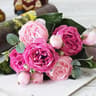 5PCS Artificial Rose Bouquet For Home Decor Wedding Flower Decoration  Party Table Centerpieces 7