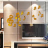 3D Acrylic Mirror Wall Sticker Musical Note DIY Wall Decor For Living Room  Bedroom 9