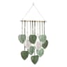 Handwoven Macrame Wall Hanging Leaf Tapestry With Cotton Rope  Wooden Dowel For Boho Wall Decor 9