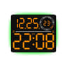 RGB LED Digital Wall Clock With Large Display Dual Alarm Timer  Ambient Night Light 9