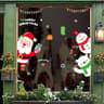 Christmas Window Stickers Santa Claus Wall Decals Removable PVC Holiday Home Decorations 4