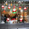 Christmas Window Stickers Santa Claus Wall Decals Removable PVC Holiday Home Decorations 6