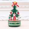 Christmas Tree Wooden Christmas Decoration Rotating Christmas Music Box Ornament 5