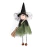 Halloween Witch Doll Hanging Ornament With Broom Spooky Party Decoration 7