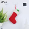 2 PCS Christmas Stocking Gift Bags Wool Knit Christmas Tree Decorations For Gifts And Holiday Decor 4