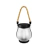 Solar Flame Lantern With Hemp Rope Rechargeable Outdoor Camping And Garden Light 5