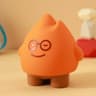 Cute Flame Night Light Rechargeable Silicone Dimmable Bedside Lamp 8