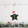 Knitted Star Christmas Tree Ornament With Festive Hat Hanging Decoration 8