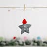 Knitted Star Christmas Tree Ornament With Festive Hat Hanging Decoration 7