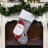 Plush Christmas Stocking Gift Bag For Festive Holiday Decorations 4