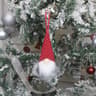 Handcrafted Christmas Gnome Ornament Plush Faceless Santa Hanging Holiday Decoration 4