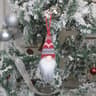 Handcrafted Christmas Gnome Ornament Plush Faceless Santa Hanging Holiday Decoration 6