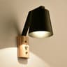 Modern Wood Wall Sconce With Switch For Bedroom And Bedside Lighting 1