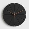 Modern Silent Wall Clock With Walnut Hands And Minimalist Geometric Design 13