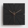 Modern Silent Wall Clock With Walnut Hands And Minimalist Geometric Design 14