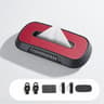 2in1 Car Tissue Box With Temporary Parking Phone Number Card And Leather Holder 12