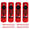4PCS Fire TV Stick 4K 2025 Remote Case Soft Silicone Covers With Mini Straps 7