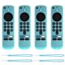 4PCS Fire TV Stick 4K 2025 Remote Case Soft Silicone Covers With Mini Straps 10