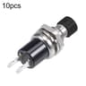 10 PCS Momentary Push Button Switch 2 Pin Normally Open Multicolor Mini Switches 6