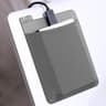 Adhesive Pocket Laptop Storage for External Hard Drives & Pens  Gray