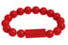 Beaded Charging Bracelet red