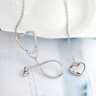 Heart Stethoscope Necklace silver