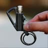 Keychain Flint Fire Starter and Bottle Opener Black