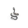 Metallic Adjustable Snake Ring silver